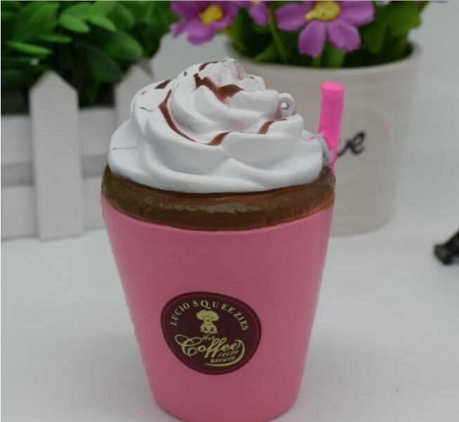 Squishy Ice Cream Coffee Cup with Soft Stress Relief