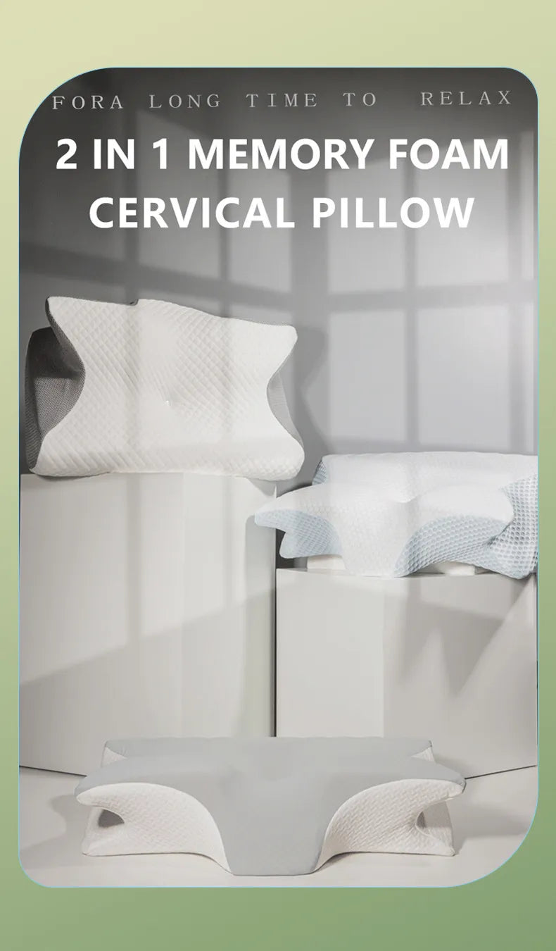 Ergonomic Memory Foam Cervical Pillow