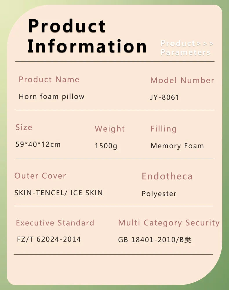 Ergonomic Memory Foam Cervical Pillow