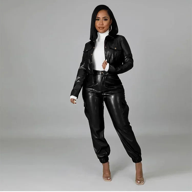 Women Two Piece Long Sleeve Cardigan