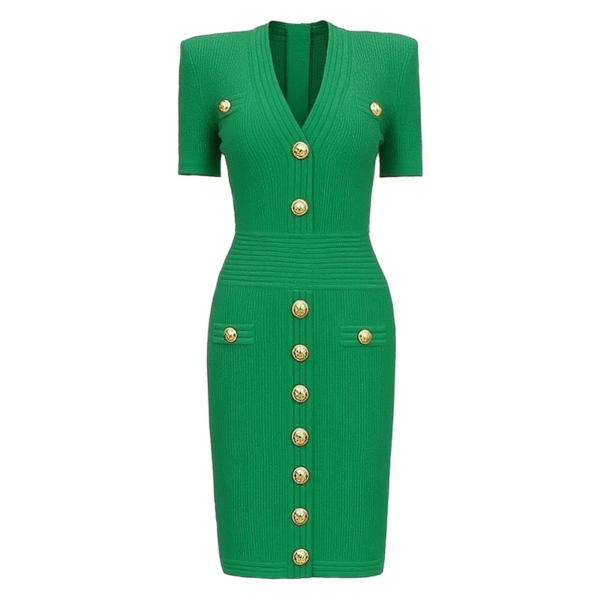 ZJYT Elegant Women's Midi Knitting Sweater Dresses