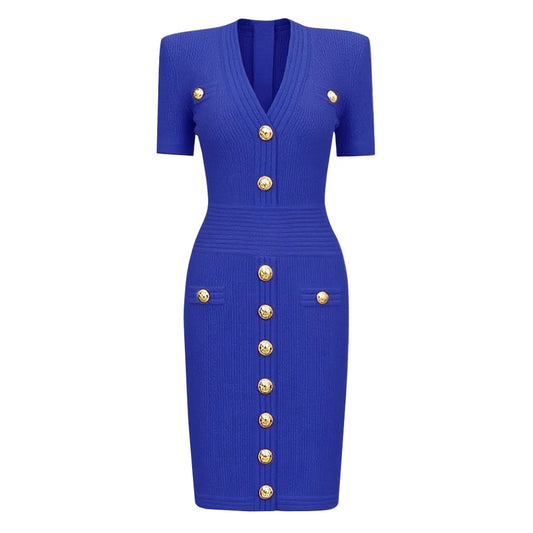 ZJYT Elegant Women's Midi Knitting Sweater Dresses