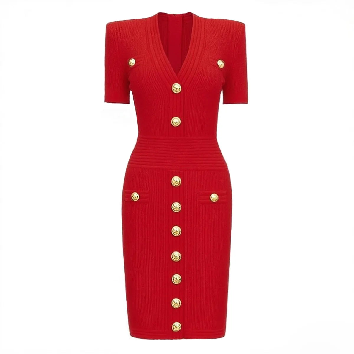 ZJYT Elegant Women's Midi Knitting Sweater Dresses