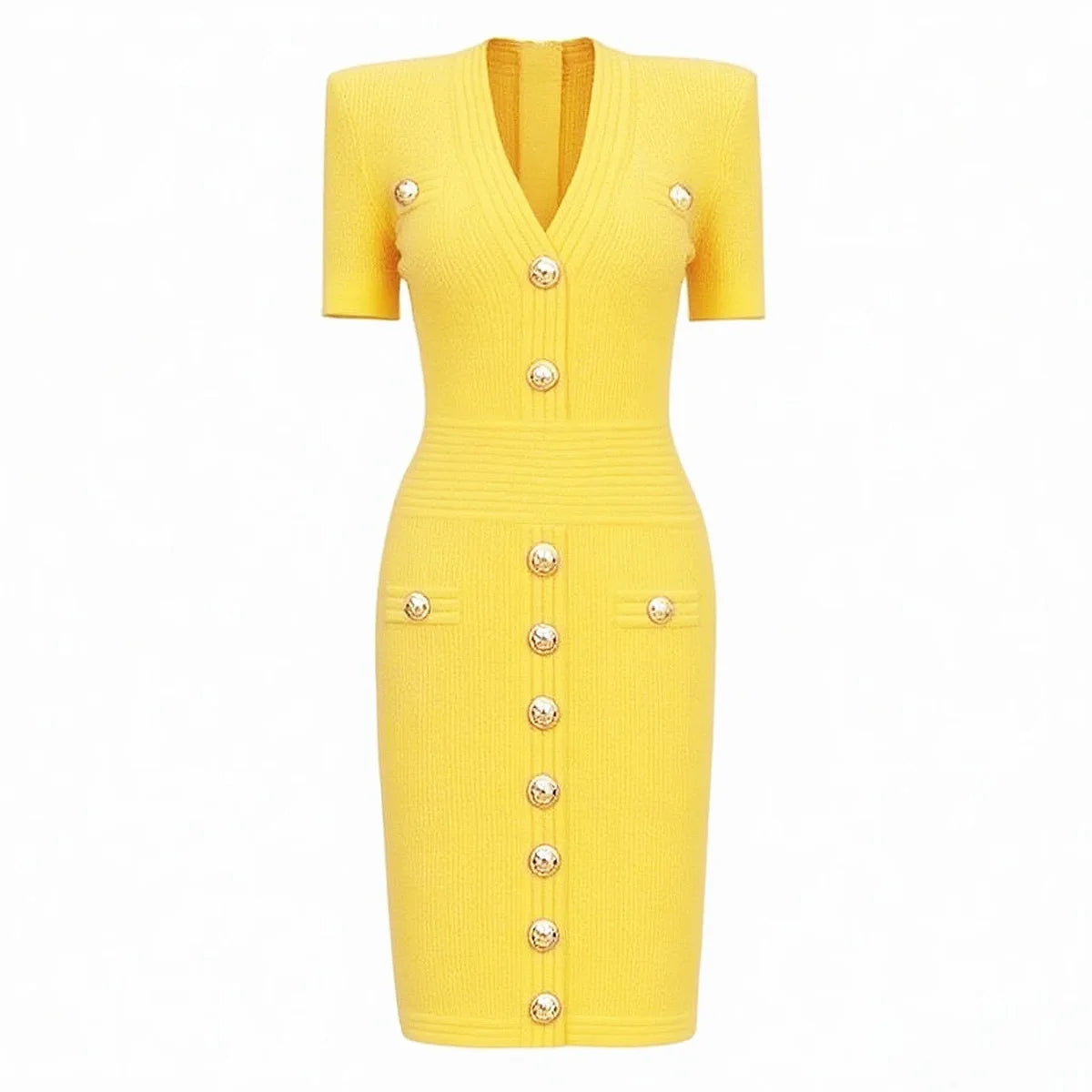 ZJYT Elegant Women's Midi Knitting Sweater Dresses