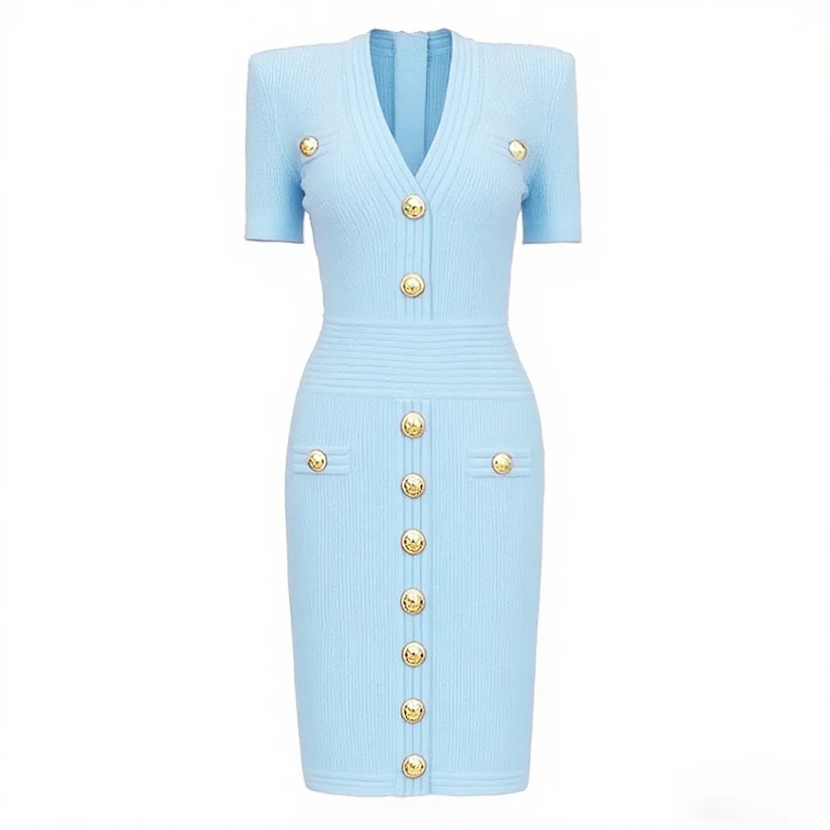 ZJYT Elegant Women's Midi Knitting Sweater Dresses