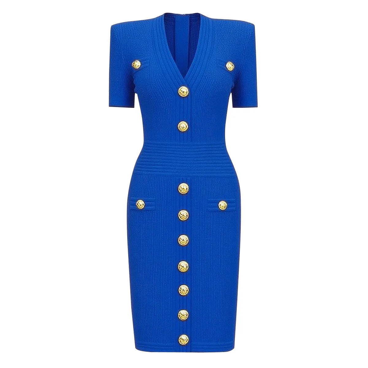 ZJYT Elegant Women's Midi Knitting Sweater Dresses