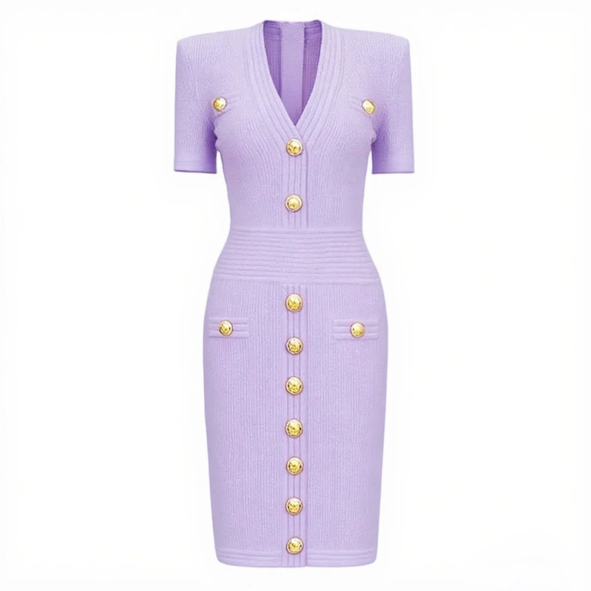 ZJYT Elegant Women's Midi Knitting Sweater Dresses