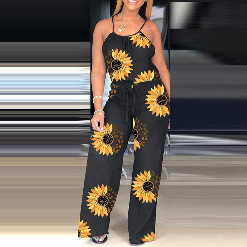Women Summer Suspender Jumpsuit