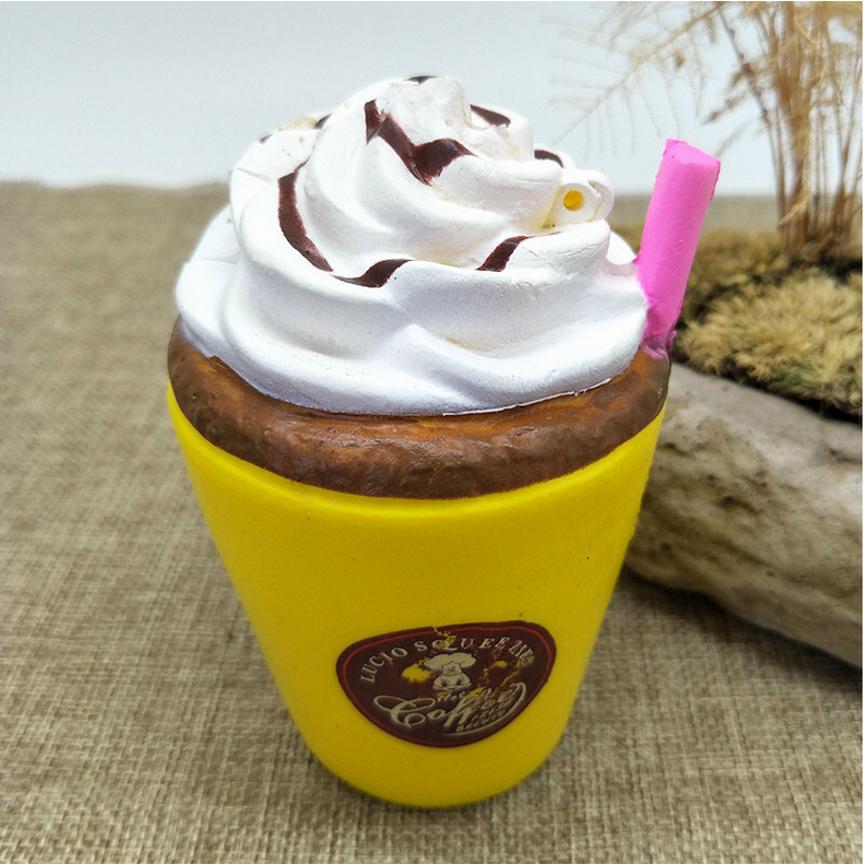 Squishy Ice Cream Coffee Cup with Soft Stress Relief