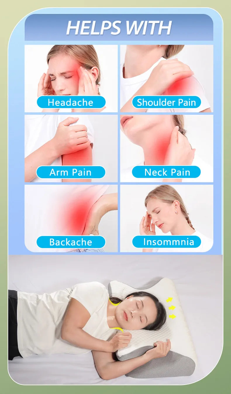 Ergonomic Memory Foam Cervical Pillow