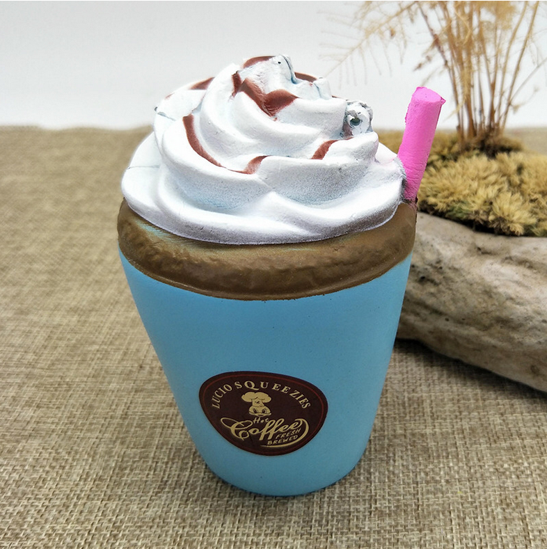 Squishy Ice Cream Coffee Cup with Soft Stress Relief
