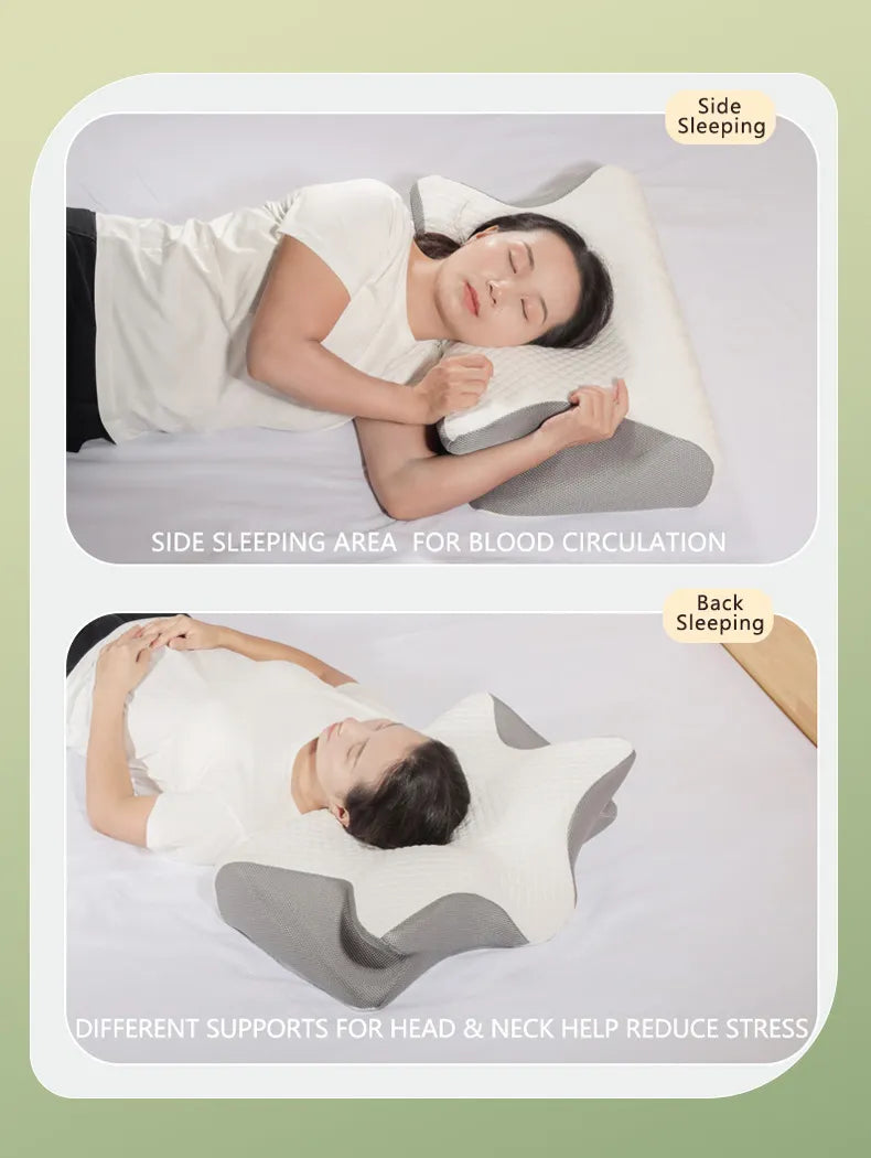 Ergonomic Memory Foam Cervical Pillow